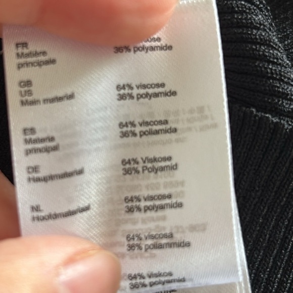 Maje Mariano Quarter Ringed Zip Ribbed Mock Neck Sweater Top Size Small Y2K - Picture 5 of 6